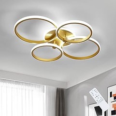 Cómo Ajustar la Intensidad en Lámparas de Techo LED Doradas