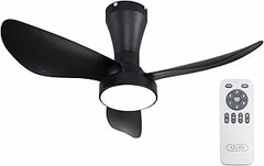 ** Las mejores opciones para comprar ventiladores de techo con luz LED negros