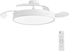 Los mejores ventiladores de techo con luz LED sin aspas para habitaciones pequeñas