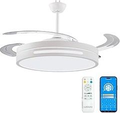 Ventiladores de techo con luz LED modernos