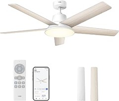 Ventiladores de techo con luz LED inteligentes y conectividad Wifi