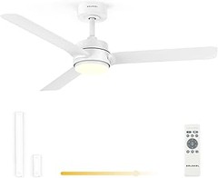 ¿Qué son los ventiladores de techo con luz LED reversibles?