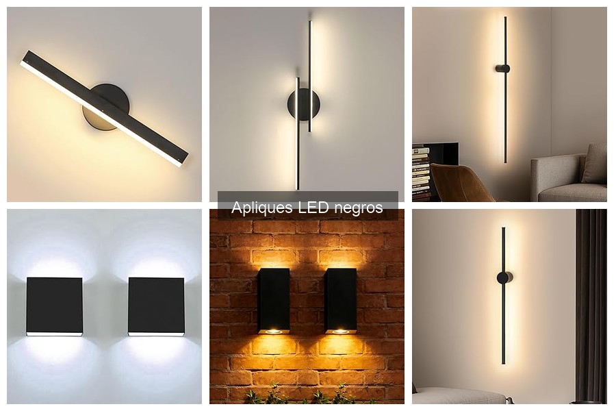 Alternativas a Apliques LED Negros para Decoración Minimalista