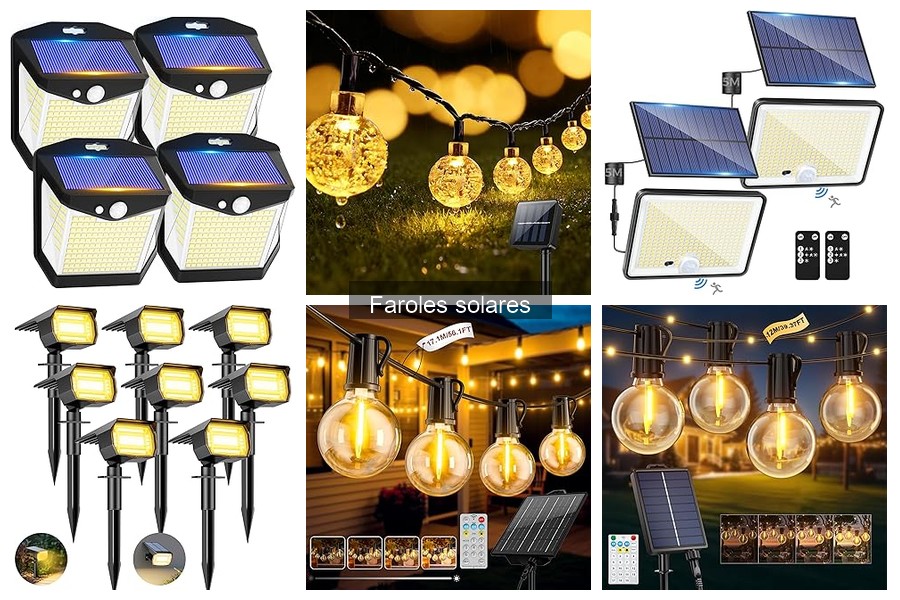 Alternativas a faroles solares para iluminación exterior