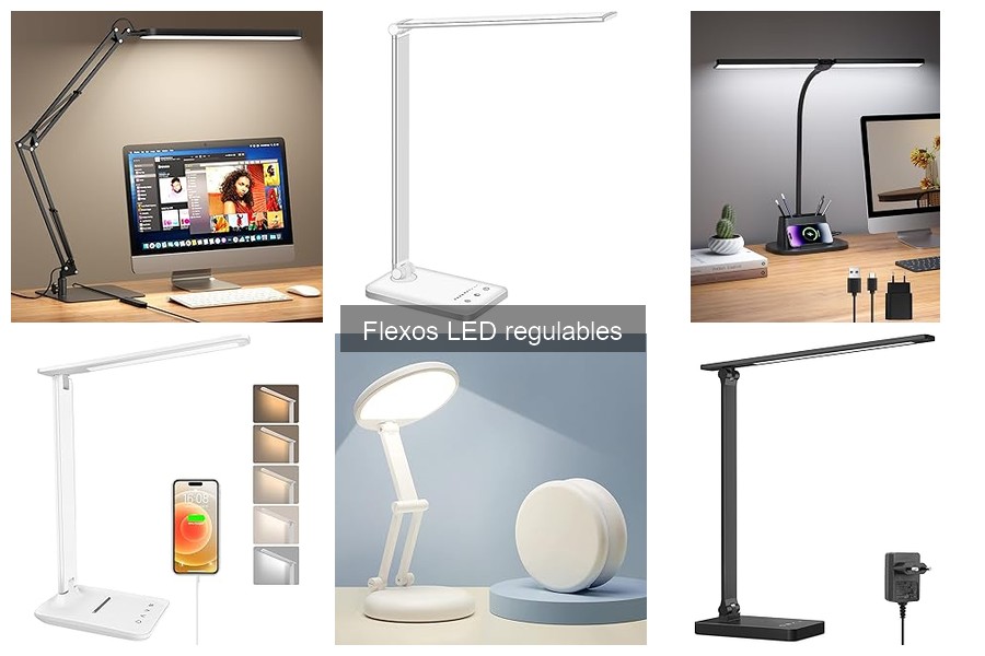 Alternativas a Flexos LED Regulables para Escritorio
