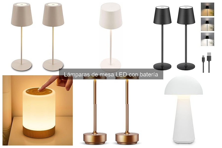 Alternativas a lámparas de mesa LED con batería