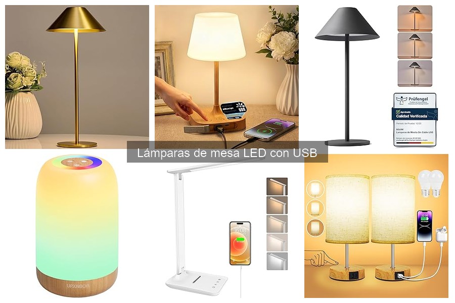 Alternativas a Lámparas de Mesa LED con USB