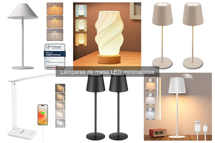 Alternativas a Lámparas de Mesa LED Minimalistas