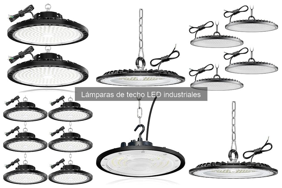 Alternativas a lámparas de techo LED industriales para grandes espacios