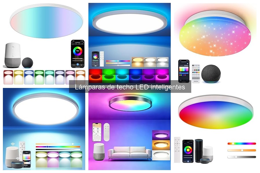 Alternativas a lámparas de techo LED inteligentes para iluminar tu hogar