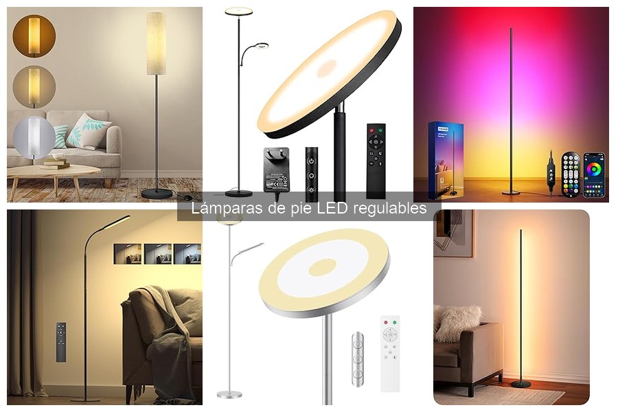 Alternativas a las Lámparas de Pie LED Regulables para tu Hogar