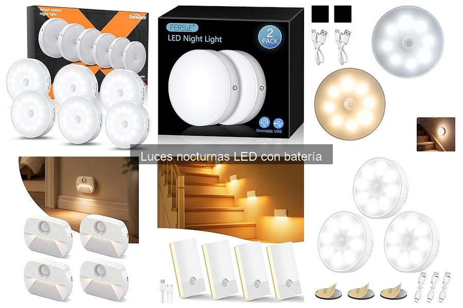 Alternativas a las luces nocturnas LED con batería
