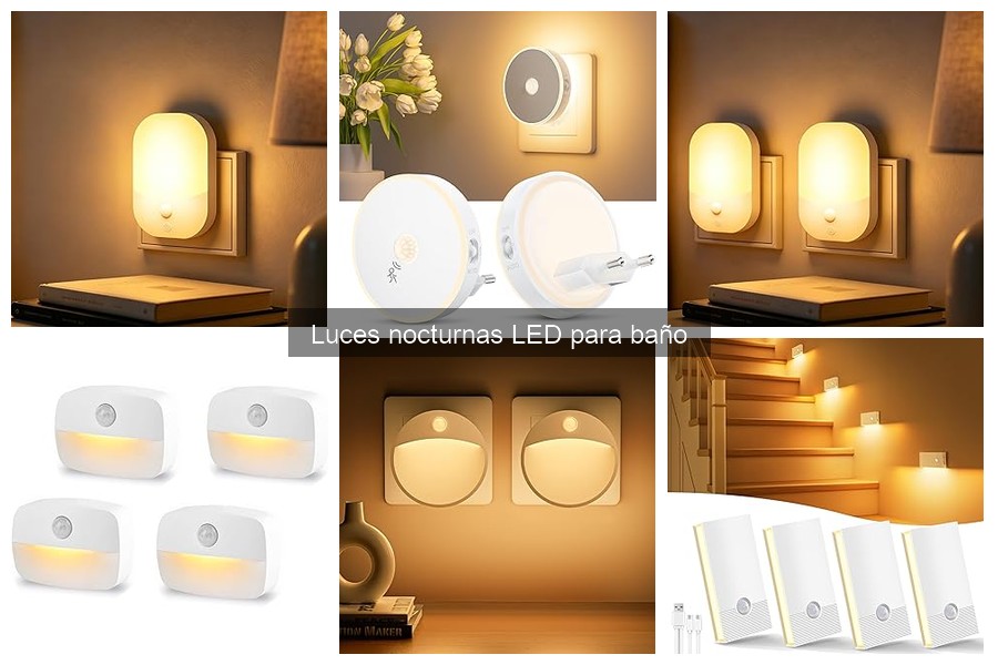 Alternativas a las luces nocturnas LED para baño