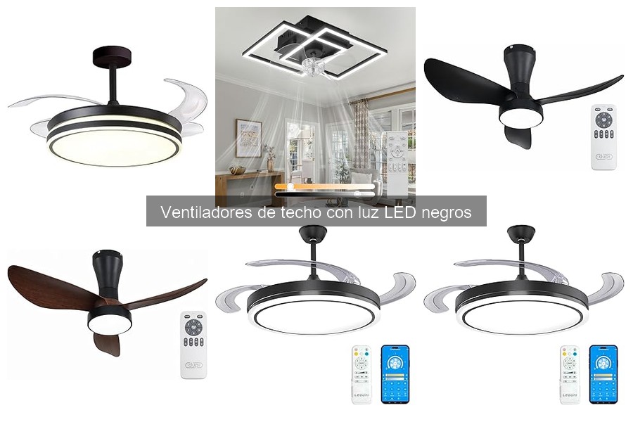 Alternativas a los Ventiladores de Techo con Luz LED Negros