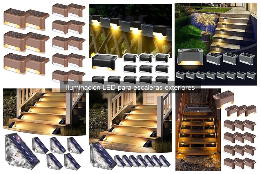 Alternativas a luces LED para escaleras exteriores