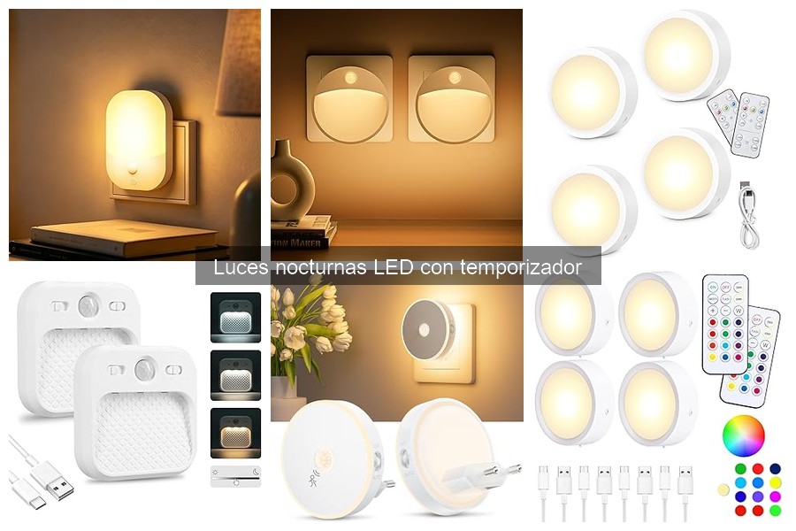 Alternativas a luces nocturnas LED con temporizador