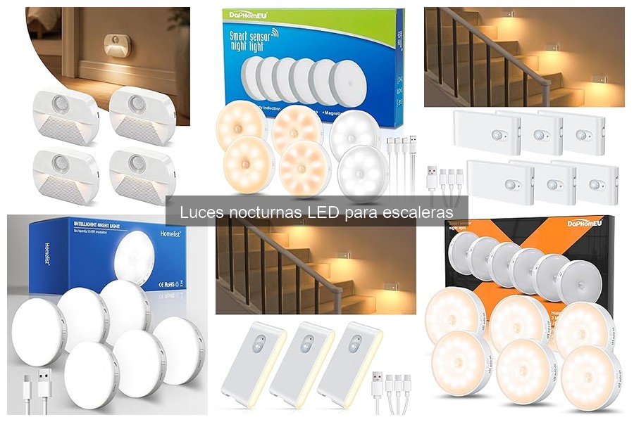 Alternativas a luces nocturnas LED para escaleras