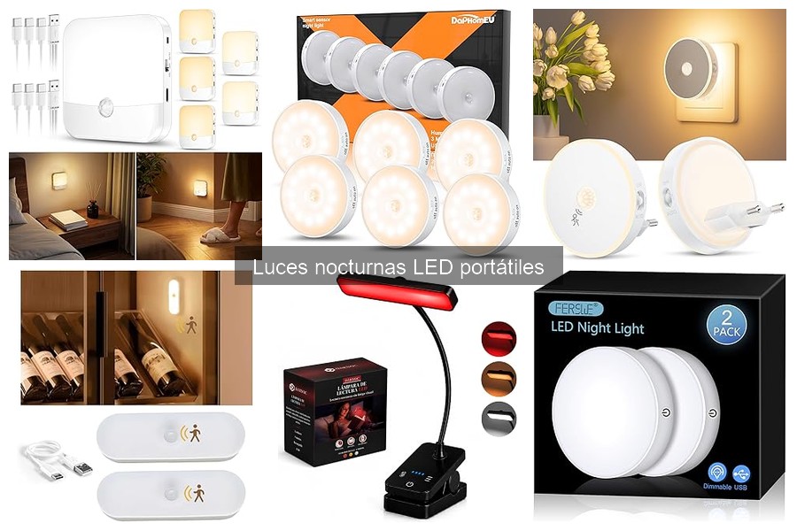 Alternativas a luces nocturnas LED portátiles para tu hogar