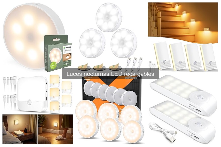 Alternativas a luces nocturnas LED recargables para tu hogar