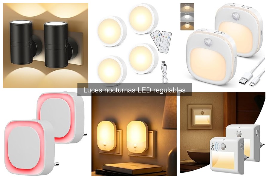 Alternativas a luces nocturnas LED regulables para tu hogar