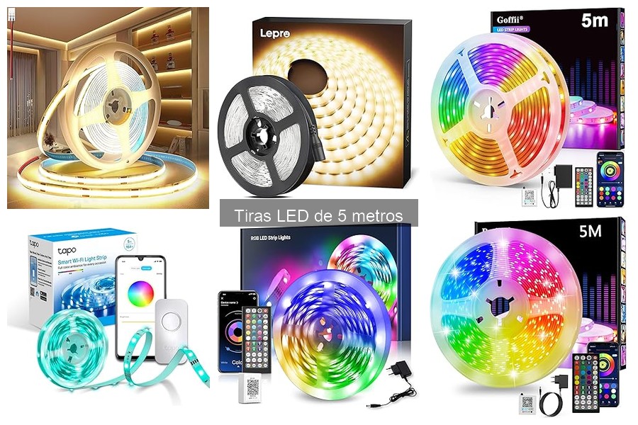 Alternativas a tiras LED de 5 metros para iluminar tu hogar