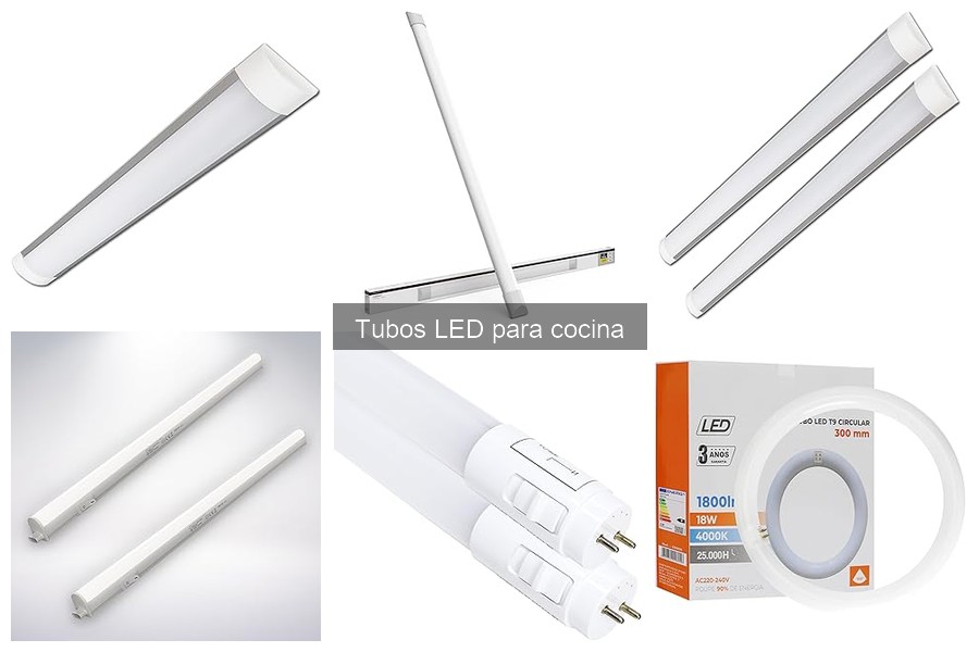 Alternativas a tubos LED para cocina: opciones y consejos