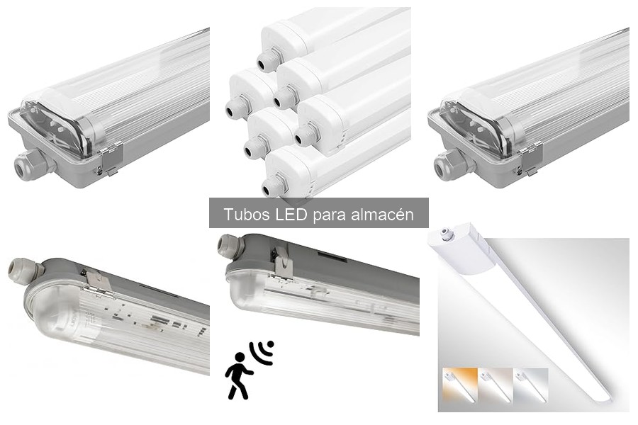Alternativas a tubos LED para iluminación de almacenes