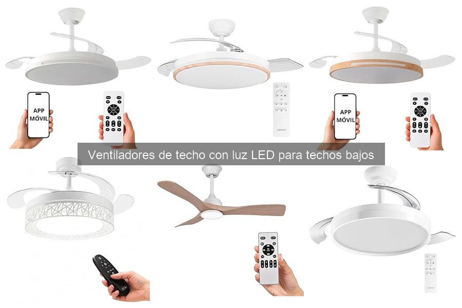Alternativas a Ventiladores de Techo con Luz LED para Techos Bajos