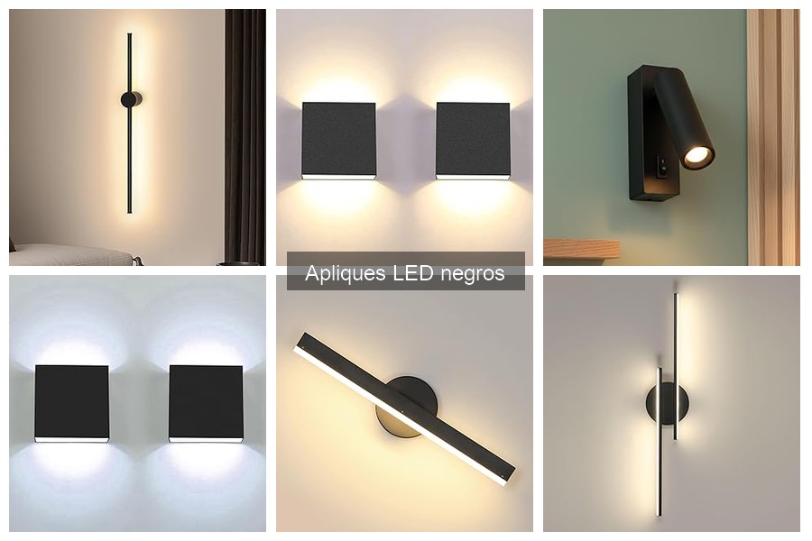 Apliques LED negros: ¿Son realmente eficientes energéticamente?