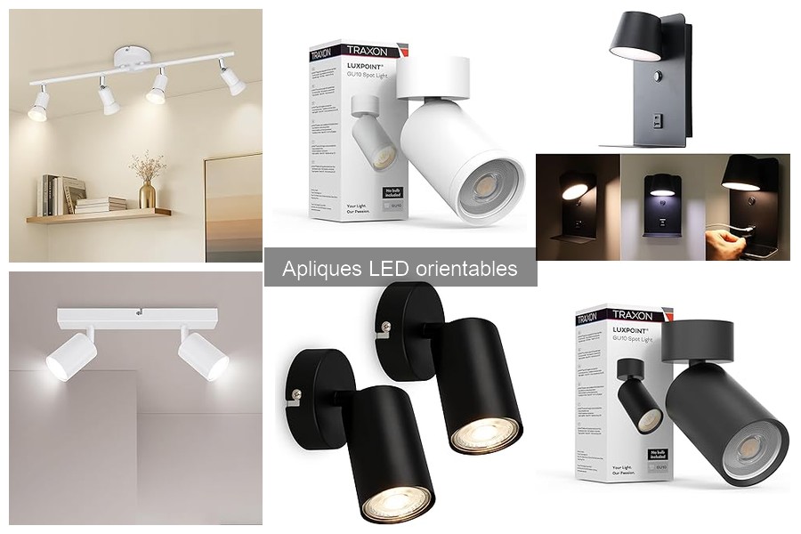 Apliques LED Orientables para Decoración Moderna