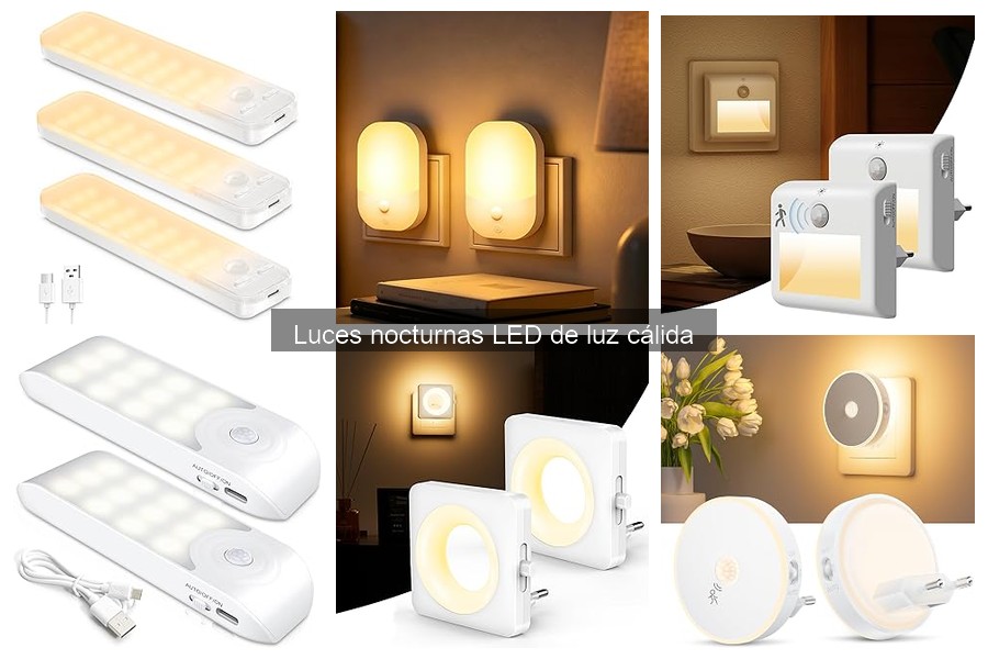 Beneficios de las luces nocturnas LED cálidas en dormitorios