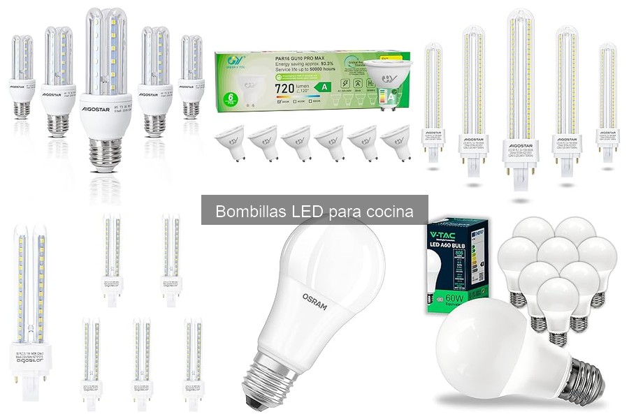 Bombillas LED para cocina: características y ventajas