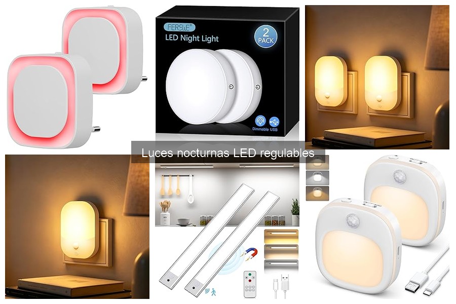 Características clave para elegir luces nocturnas LED regulables