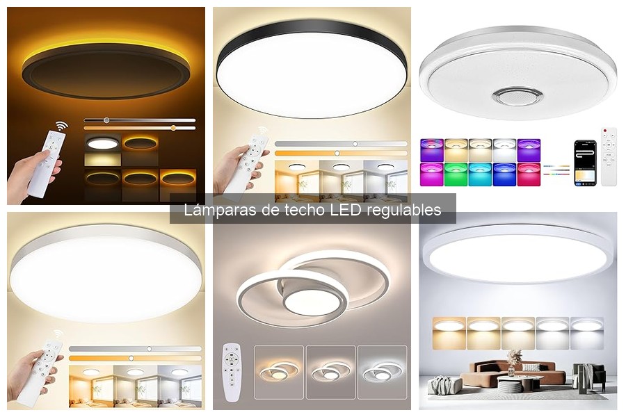 Cómo combinar lámparas de techo LED regulables con otras luces