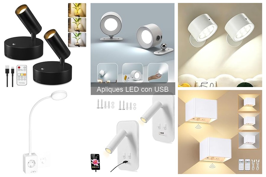 Cómo elegir el aplique LED con USB ideal para tu hogar