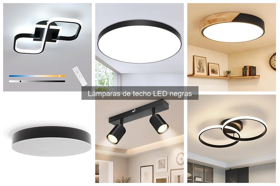 Cómo Elegir el Espacio Ideal para Lámparas de Techo LED Negras