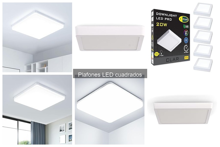 Cómo elegir el plafón LED cuadrado ideal para tu hogar