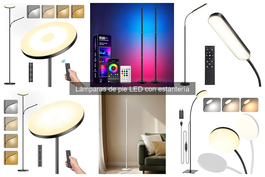 Cómo elegir la lámpara de pie LED con estantería perfecta