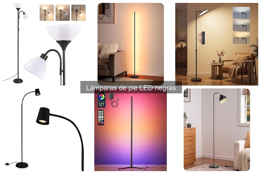Cómo elegir la lámpara de pie LED negra perfecta