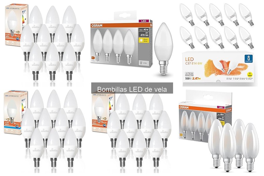 Cómo elegir la temperatura de color en bombillas LED de vela
