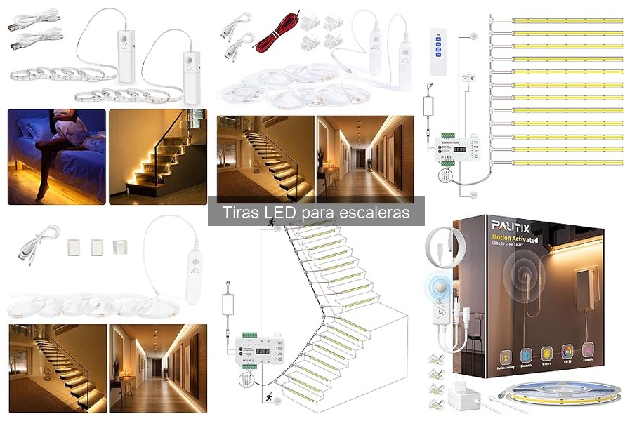 Cómo elegir tiras LED para escaleras: guía de compra