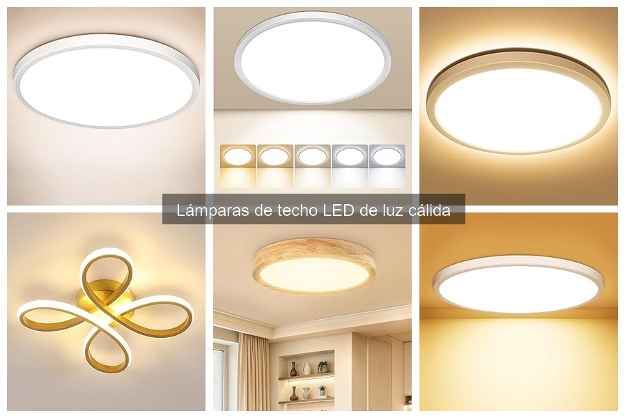 ¿Cómo funcionan las lámparas de techo LED de luz cálida?