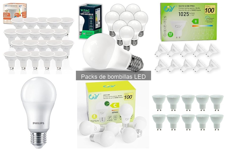 Cómo instalar bombillas LED de un pack fácilmente