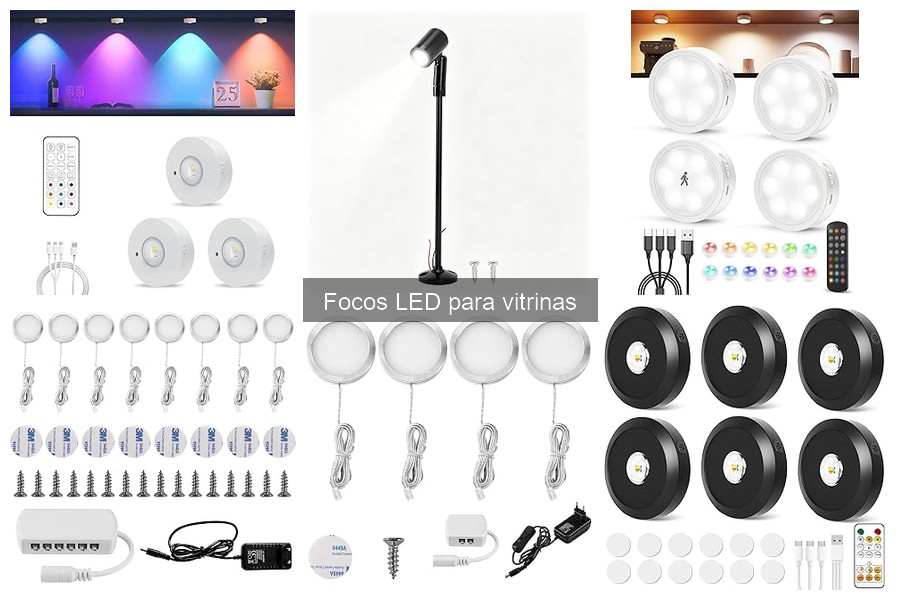 Cómo instalar focos LED en vitrinas: Guía práctica