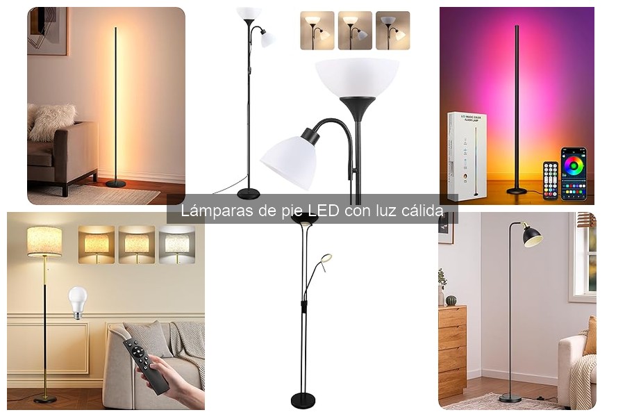Cómo instalar lámparas de pie LED con luz cálida fácilmente