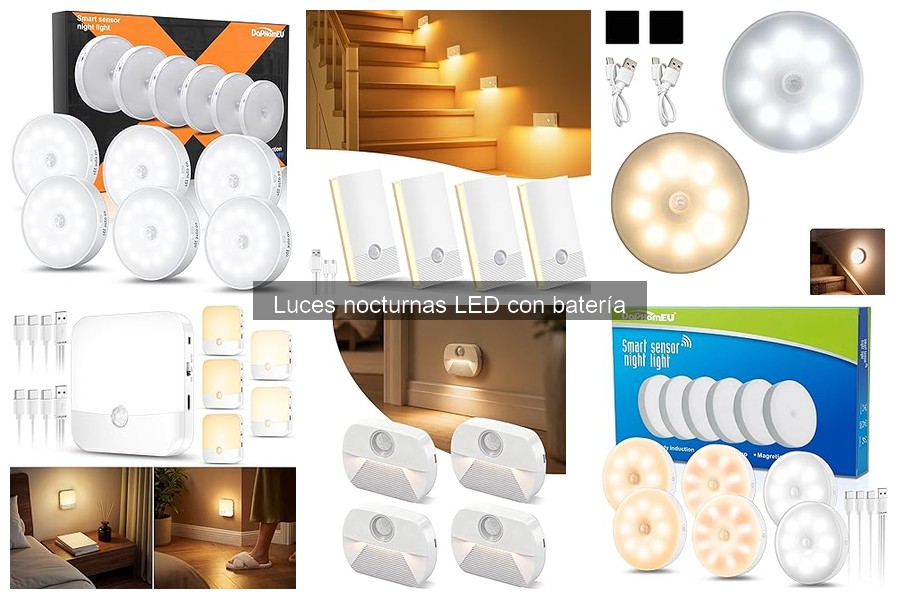 Cómo instalar luces nocturnas LED con batería fácilmente