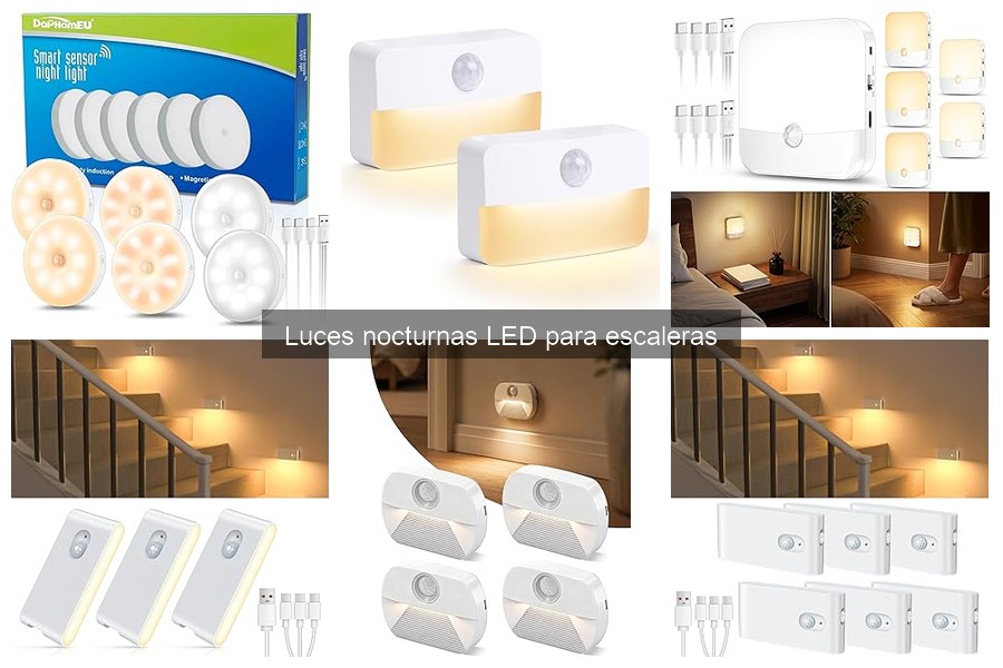 Cómo instalar luces nocturnas LED en escaleras fácilmente