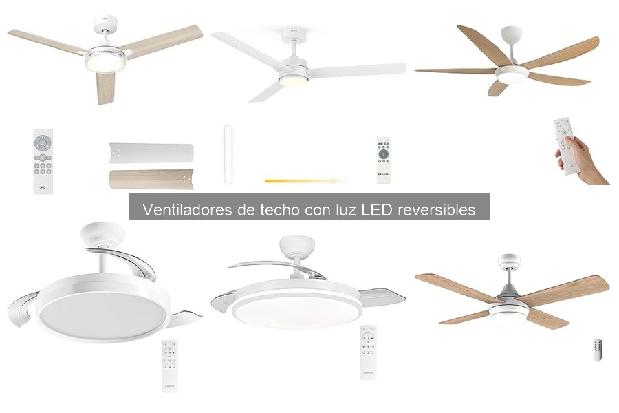 Cómo instalar un ventilador de techo con luz LED reversible