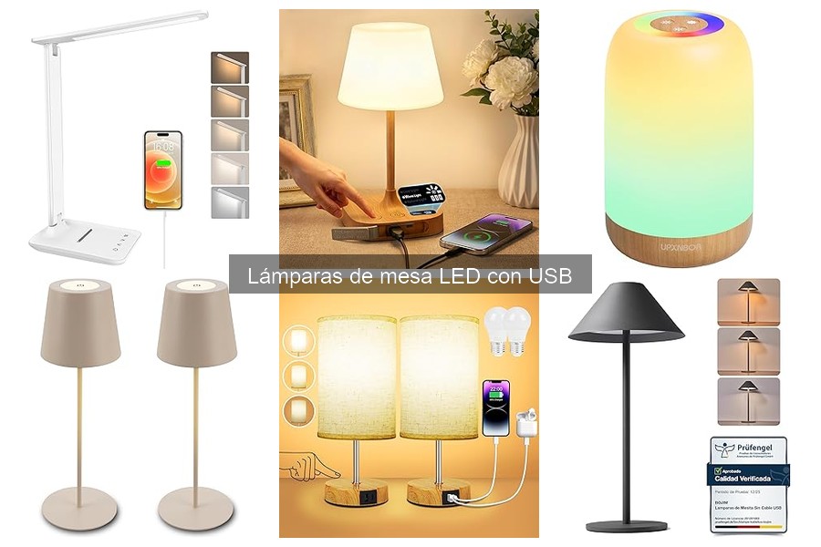 Cómo limpiar y mantener lámparas de mesa LED con USB