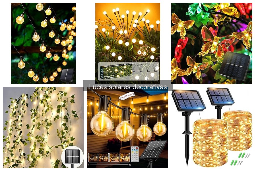 ** Cómo mantener luces solares decorativas y alargar su vida útil
